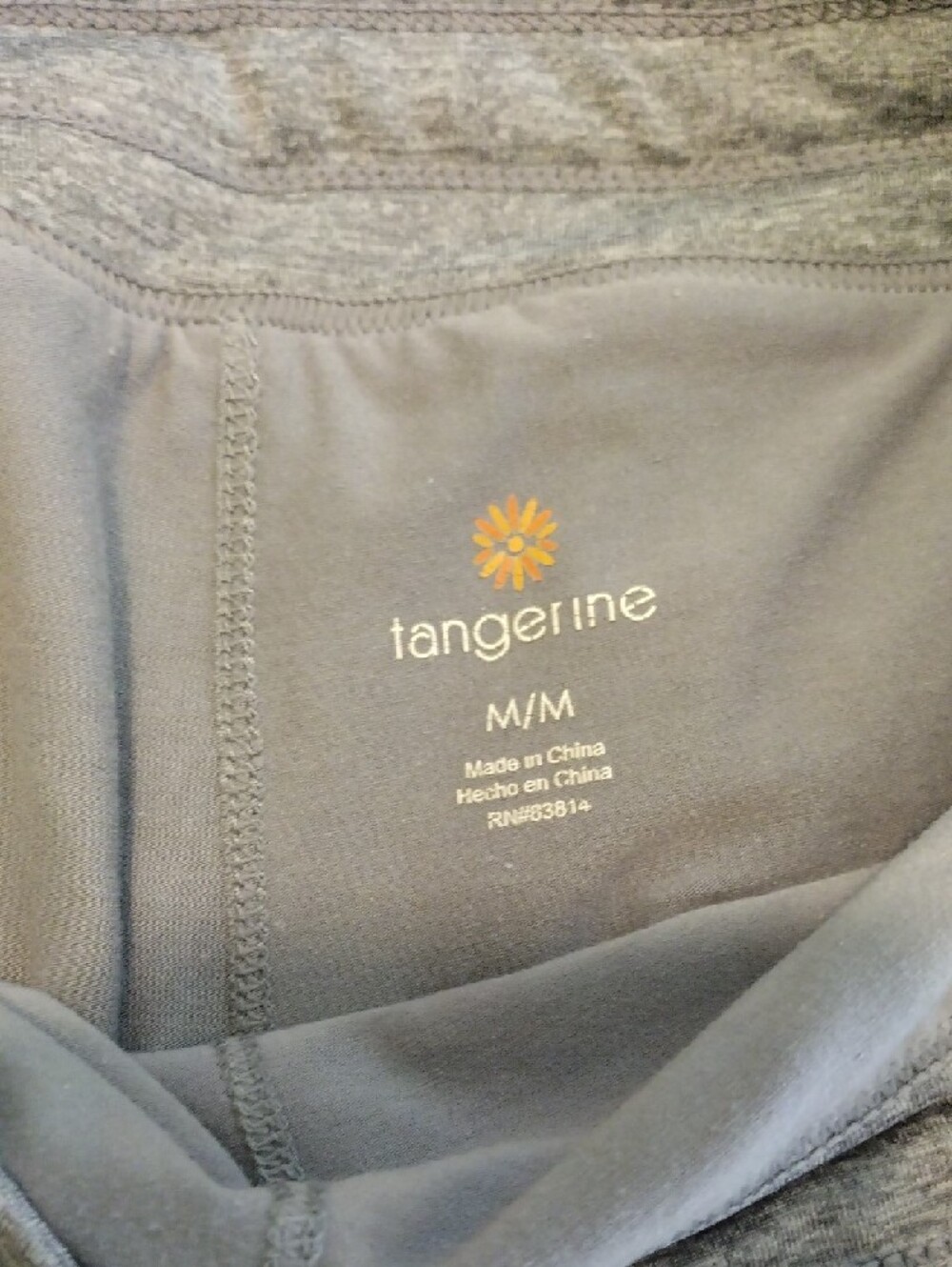 Tangerine Heather Gray Drawstring Mini Skirt with Zip Pockets - Picture 9 of 15